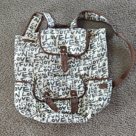 Aeropostale Love Print Backpack - Picture 1 of 16